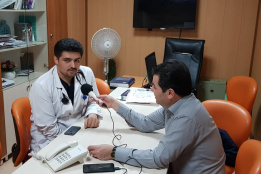 حضور رادیو سلامت برنامه سپهر دانش در مرکز قلب و عروق شهید رجایی