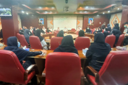 آخرین جلسه مدیران ، مسئولان،سوپروایزرها و سرپرستاران مرکز آموزشی،تحقیقاتی و درمانی قلب و عروق شهید رجایی با هیئت رئیسه مرکز
