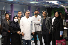 ملاقات تیم فوتبال پرسپولیس و اهداء هدایا به بیماران نارسایی قلب