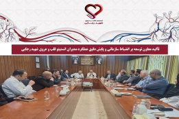 جلسه معاون توسعه با مدیران انستیتو قلب و عروق شهید رجایی