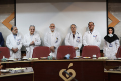 آخرین جلسه مدیران ، مسئولان،سوپروایزرها و سرپرستاران مرکز آموزشی،تحقیقاتی و درمانی قلب و عروق شهید رجایی با هیئت رئیسه مرکز