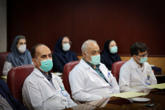 آخرین جلسه مدیران ، مسئولان،سوپروایزرها و سرپرستاران مرکز آموزشی،تحقیقاتی و درمانی قلب و عروق شهید رجایی با هیئت رئیسه مرکز