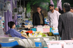 ملاقات تیم فوتبال پرسپولیس و اهداء هدایا به بیماران نارسایی قلب