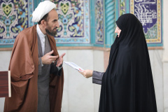 مراسم تجلیل از نفرات برتر مسابقه عید فطر در مسجد انستیتو قلب و عروق شهید رجایی به روایت تصویر