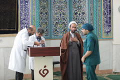 مراسم تجلیل از نفرات برتر مسابقه عید فطر در مسجد انستیتو قلب و عروق شهید رجایی به روایت تصویر