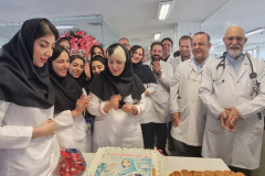 گزارش تصویری جشن روز آزمایشگاه و آزمایشگاهیان در انستیتو قلب و عروق شهید رجایی با حضور رئیس ، معاون توسعه و معاون درمان