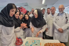 گزارش تصویری جشن روز آزمایشگاه و آزمایشگاهیان در انستیتو قلب و عروق شهید رجایی با حضور رئیس ، معاون توسعه و معاون درمان
