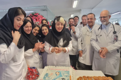 گزارش تصویری جشن روز آزمایشگاه و آزمایشگاهیان در انستیتو قلب و عروق شهید رجایی با حضور رئیس ، معاون توسعه و معاون درمان