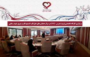 برگزاری کارگاه تخصصی تربیت مدرس (TOT) در مرکز همایش های هتل قلب انستیتو قلب و عروق شهید رجایی